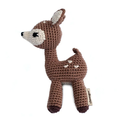 Baby Fawn Hand Crocheted Rattle