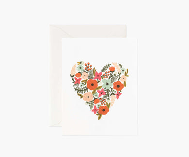 Rifle Paper Co. Floral Heart Card