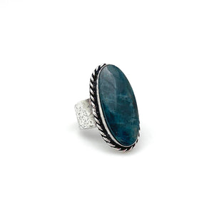 Kashi Semiprecious Large Stone Ring - Apatite