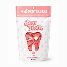 Load image into Gallery viewer, Sour Strawberry Belts - Sour Tooth