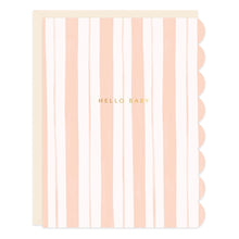 Load image into Gallery viewer, Baby Stripes Pink &amp; Blue Greeting Card