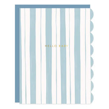 Load image into Gallery viewer, Baby Stripes Pink &amp; Blue Greeting Card