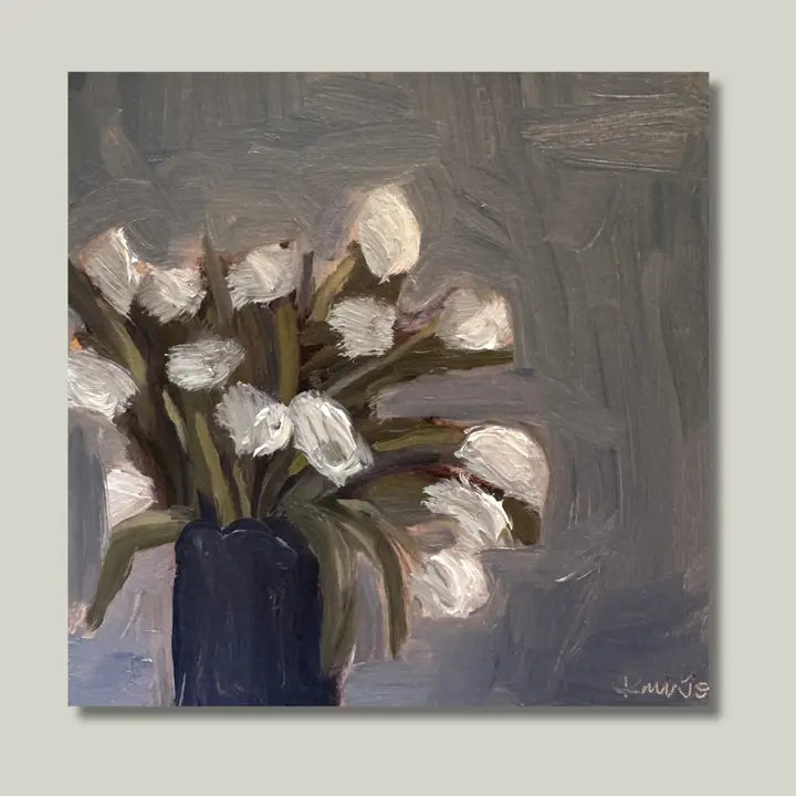 White Tulips Art Print