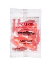 Load image into Gallery viewer, Blackcurrant &amp; Raspberry Fish - Kolsvart Swedish Candy