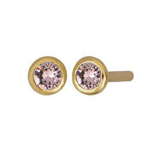 Load image into Gallery viewer, Birthstone Stud Earrings in Gold - Choose Stone