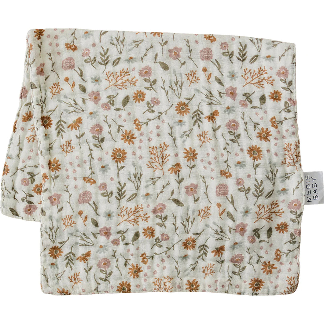 Mebie Baby - Meadow Muslin Burp Cloth
