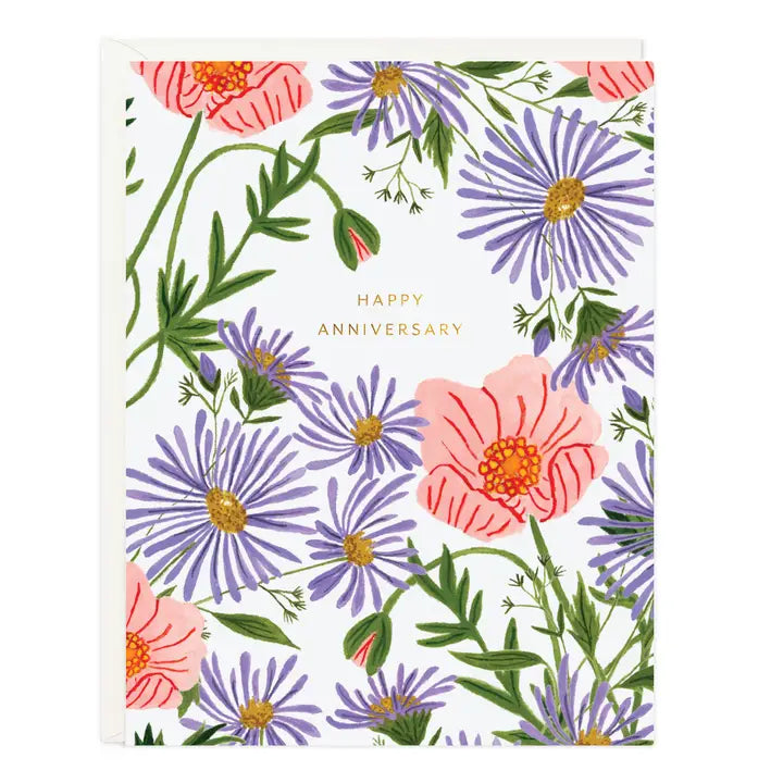 Poppy Anniversary Greeting Card