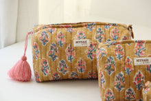 Load image into Gallery viewer, Henna motif print travel makeup organizer bag-LARGE only