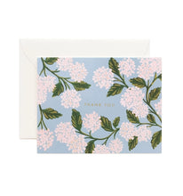 Load image into Gallery viewer, Hydrangea Thank You Greeting Card