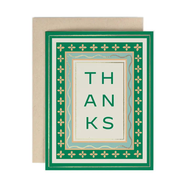Thanks Framed Greeting Card