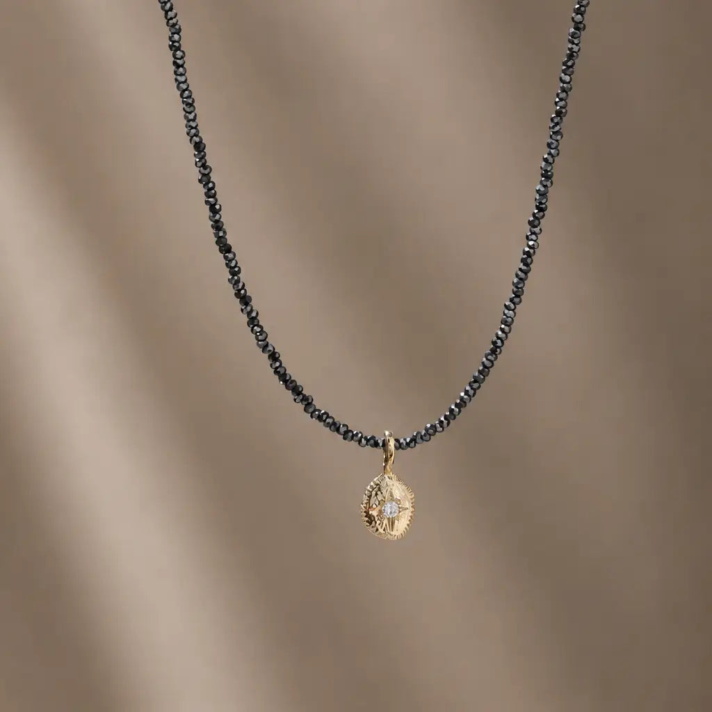 The North Light Necklace- Hematite