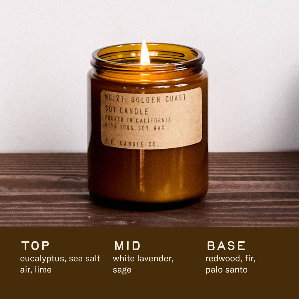 P.F. Candle Co. Golden Coast - 7.2 oz Standard Soy Candle