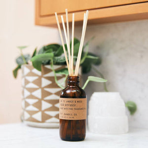 P.F. Candle Co. Amber & Moss - 3.5 oz Reed Diffuser