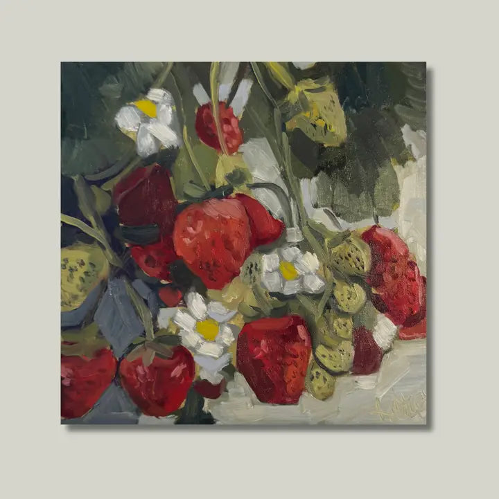 Strawberry Blossoms Art Print