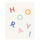 Hooray Letters Greeting Card