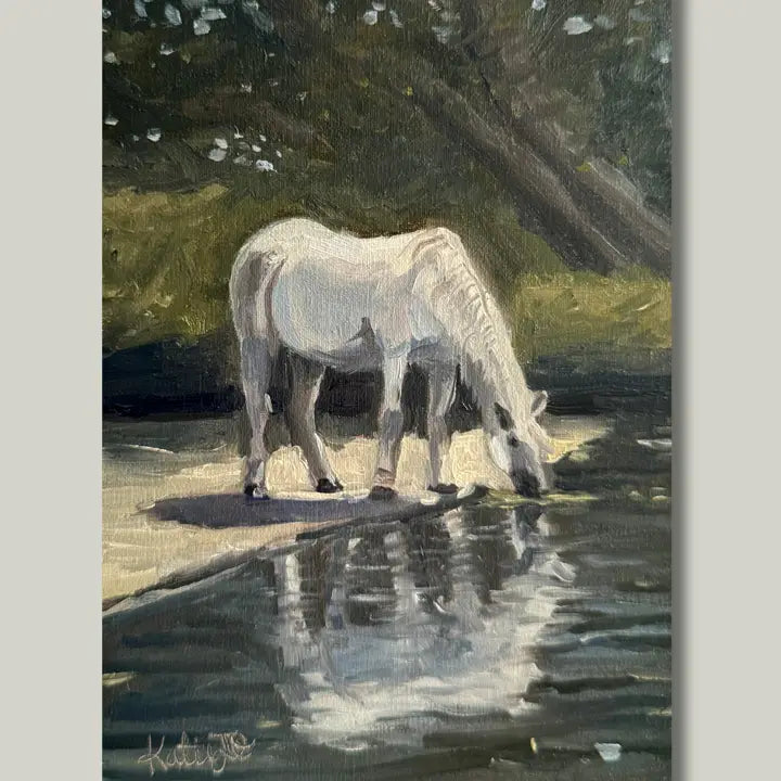 The White Mare Art Print