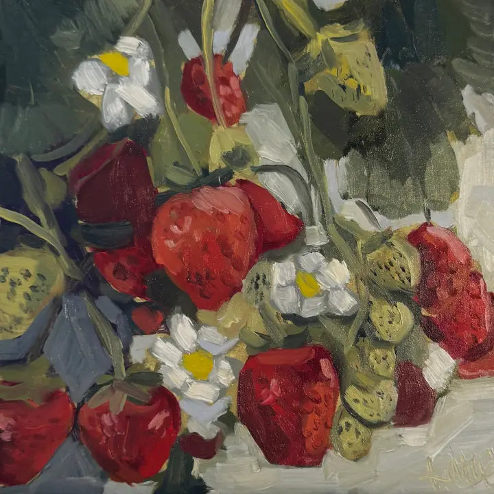 Strawberry Blossoms Art Print