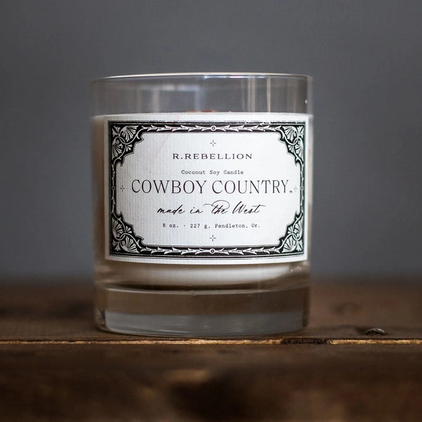 R. Rebellion Cowboy Country Candle 8oz