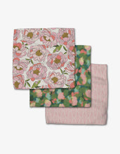 Load image into Gallery viewer, Peony Paradise Dishcloth Set