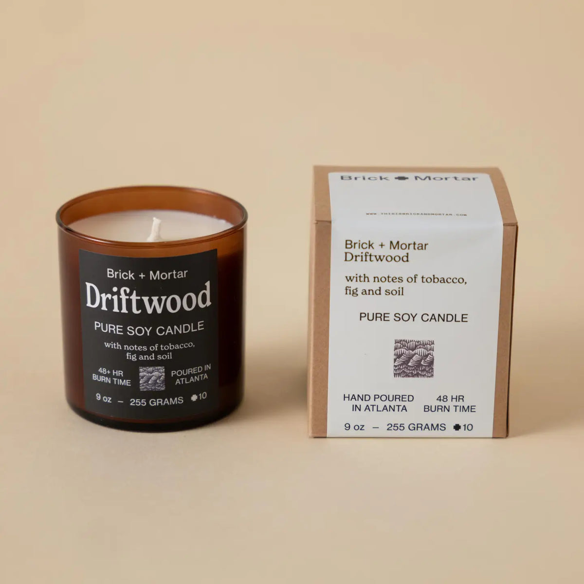 Brick + Mortar - Driftwood Scented Candle 9oz