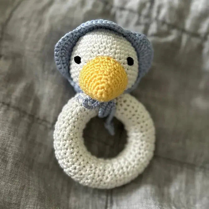 Cheengoo Baby Animal Hand Crocheted Rattle