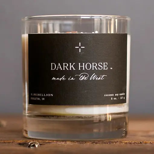 R. Rebellion Dark Horse Candle 8oz