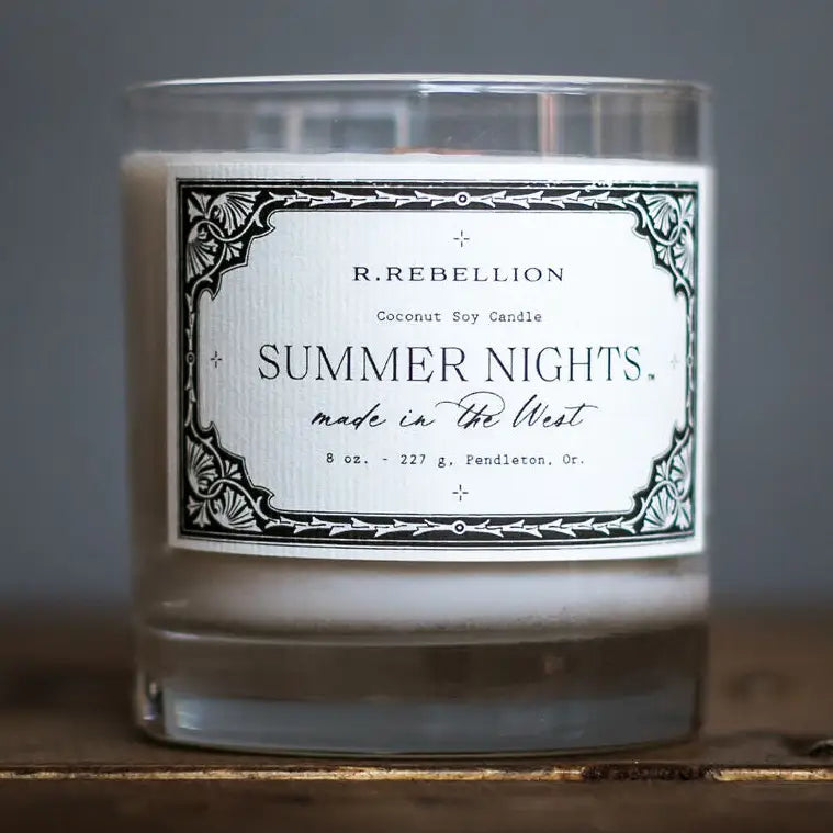 R. Rebellion Summer Night Candle 8oz