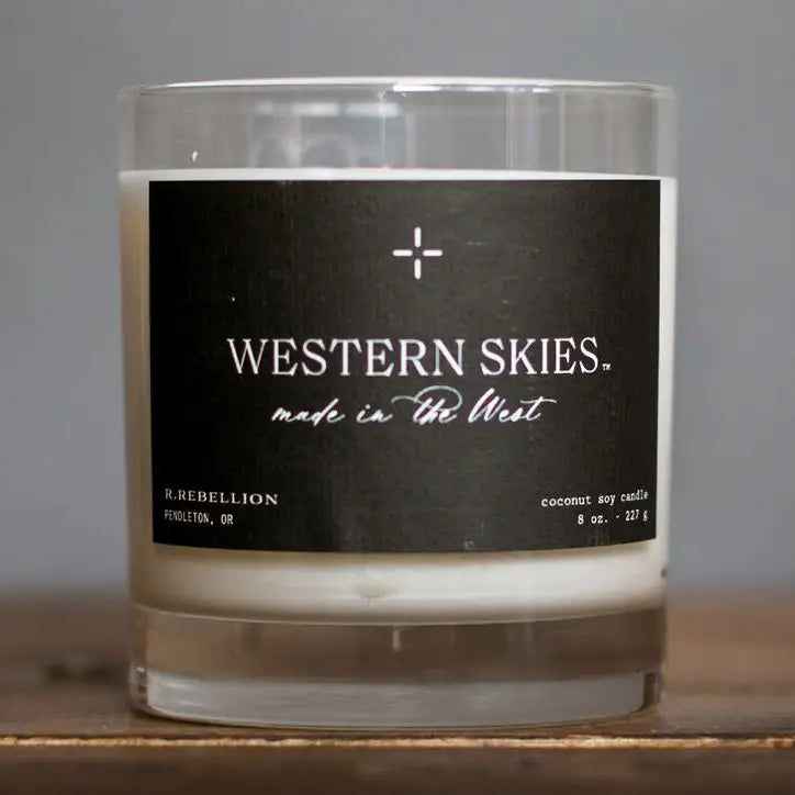 R. Rebellion Western Skies Candle 8oz
