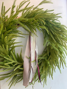 Faux Pine Wreath