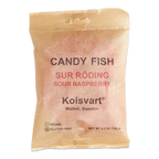 Sour Raspberry Fish - Kolsvart Swedish Candy