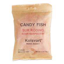 Load image into Gallery viewer, Sour Raspberry Fish - Kolsvart Swedish Candy
