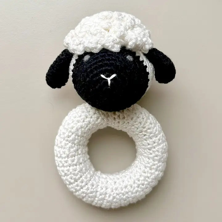 Cheengoo Baby Animal Hand Crocheted Rattle