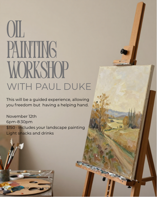 Oil Painting Workshop with Paul Duke | Nov 12