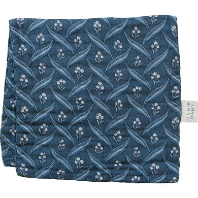 Mebie Baby - Navy Berry Muslin Burp Cloth
