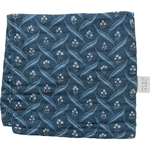 Mebie Baby - Navy Berry Muslin Burp Cloth
