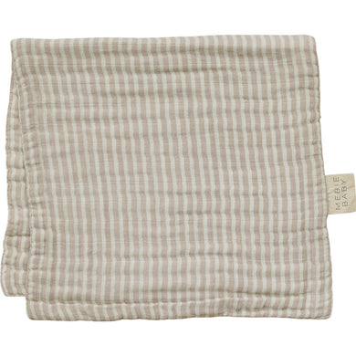 Mebie Baby - Taupe Stripe Muslin Burp Cloth