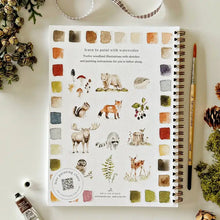 Load image into Gallery viewer, Woodland Watercolor Workbook