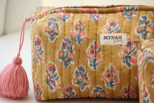 Load image into Gallery viewer, Henna motif print travel makeup organizer bag-LARGE only