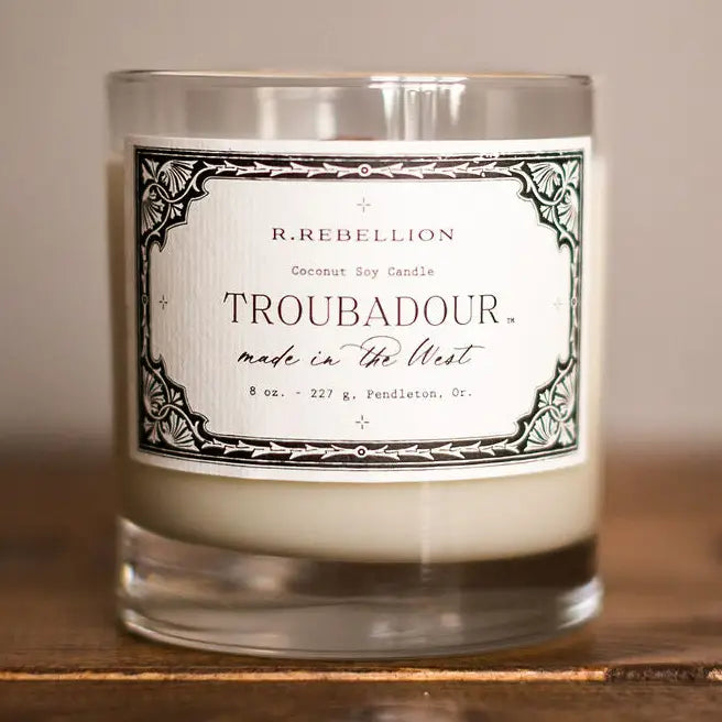 R. Rebellion Troubador Candle 8oz