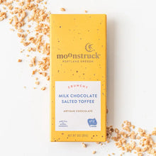 Load image into Gallery viewer, Crunchy Milk Chocolate Salted Toffee Bar - Moonstruck Chocolate