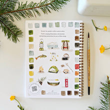 Load image into Gallery viewer, Camping watercolor workbook