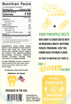 Sour Pineapple Belts - Sour Tooth