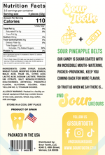 Load image into Gallery viewer, Sour Pineapple Belts - Sour Tooth
