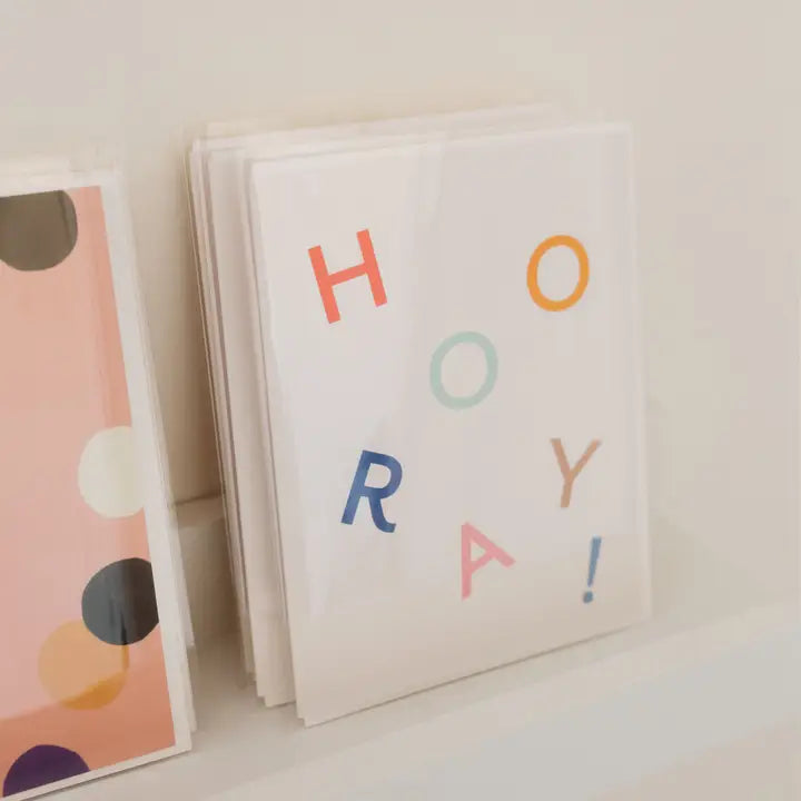 Hooray Letters Greeting Card