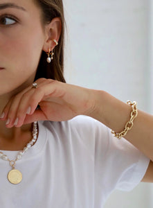 Katie Waltman Jewelry - Pearl Huggies Earrings