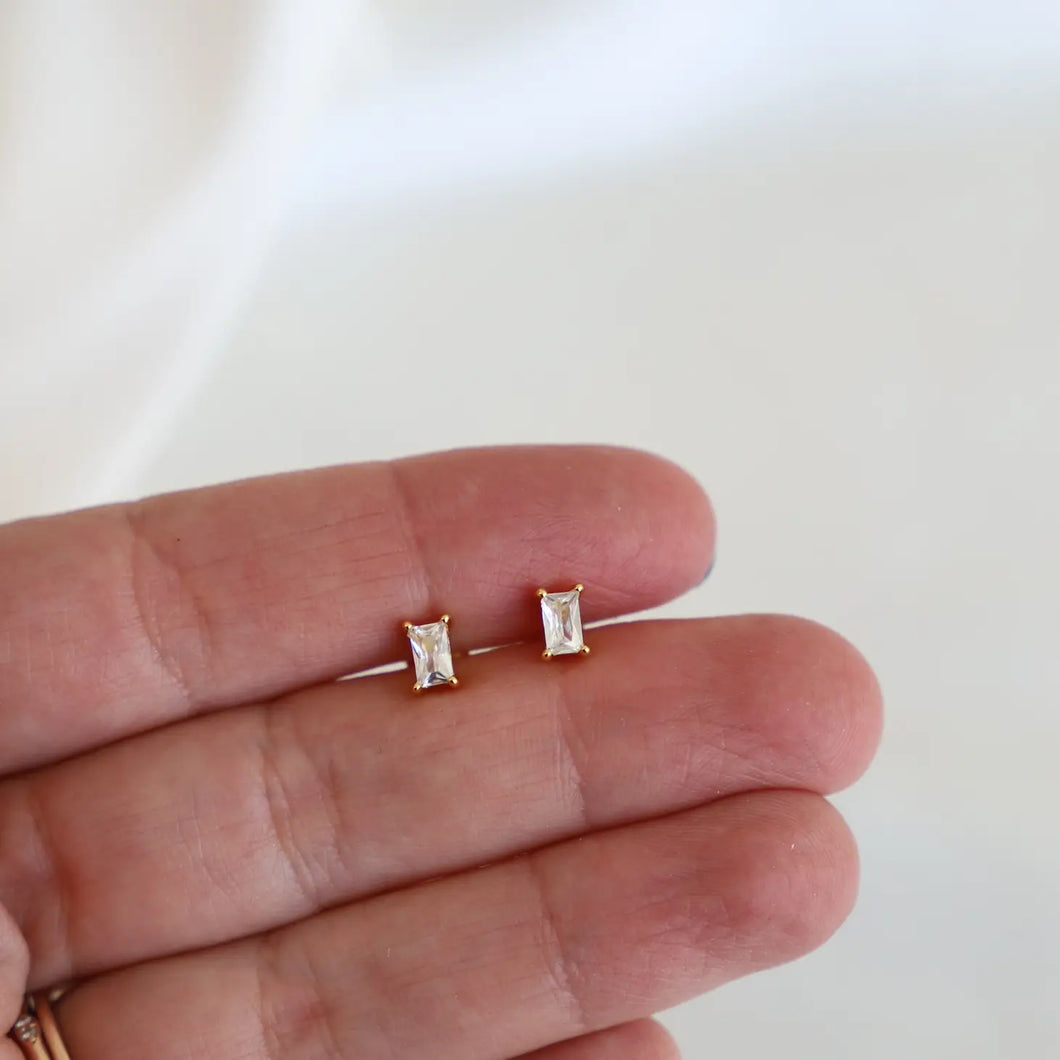 Katie Waltman Jewelry - Baguette Stud Earrings