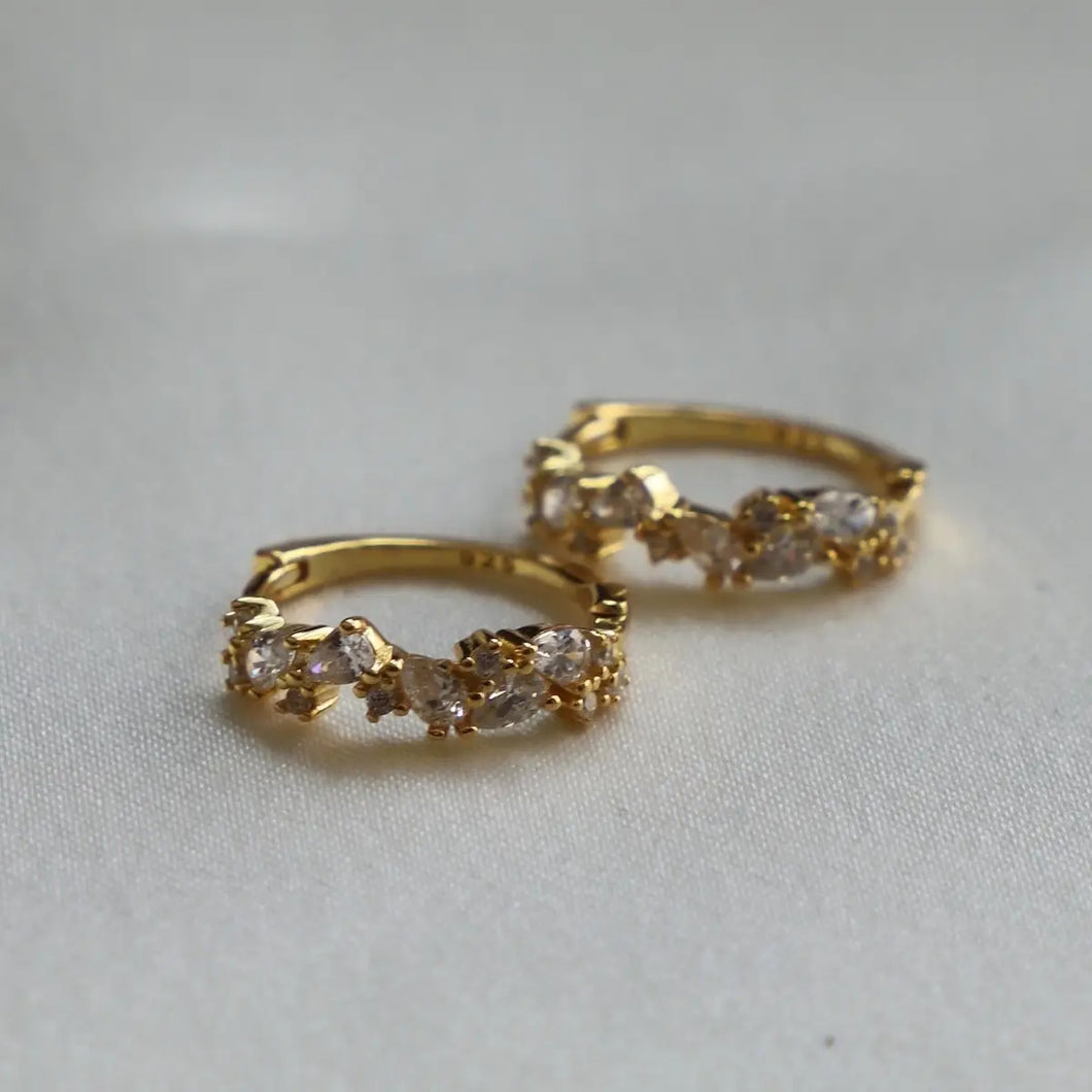 Katie Waltman Jewelry - Sophia Eternity Huggie Earrings