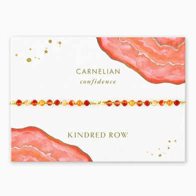 Kindred Row Bracelet - Carnelian Gemstone