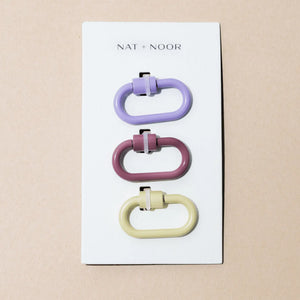 NAT + NOOR - Mini Lock Keychain Set