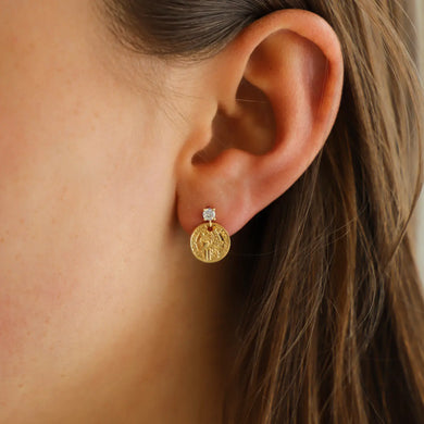 Katie Waltman Jewelry - Coin Drop Earrings